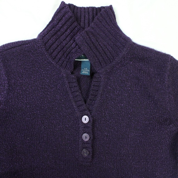 Ladies' Karen Scott Size XS Puple Sweater Collared - Picture 8 of 8